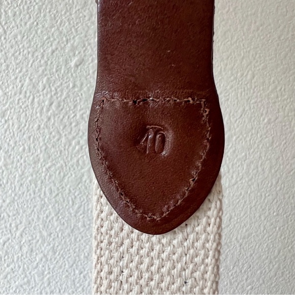 Vintage nautical leather sailing flags Essex, CT belt made in USA size 40 - Picture 6 of 6